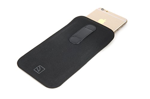 Tucano Liscio Pouch Custodia Universale per Smartphone, Taglia L, Nero