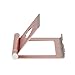 Produktbild Scrox 1x Klappbarer tragbarer Handy Halterung Metall Telefonhalter Phone Ständer Universal Halterung für DesktopTablet/iPad/Smartphone, Etc. Roségold