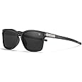 ELEGANTE Unisex-Fit Design Polarized Square Sunglasses for Men