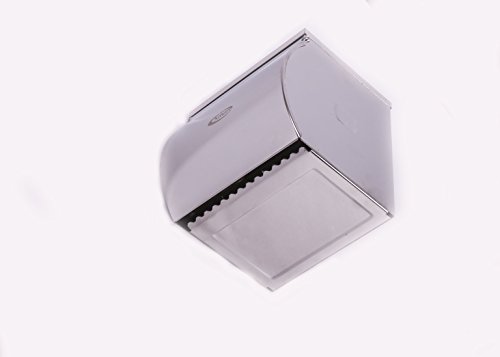 Kohars Toilettenpapierhalter Edelstahl, Wasserdicht, Wandhalterung, verchromt, mit Abdeckung und abnehmbarem Regal, Modernes Design, rostfrei, Badezimmer WC-Papier-Rolle, Wand montiert - 5