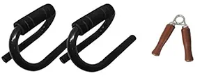 Push up Bars Push up Stands Handles Set for Men and Women Gym Workout with Wooden Hand Grip