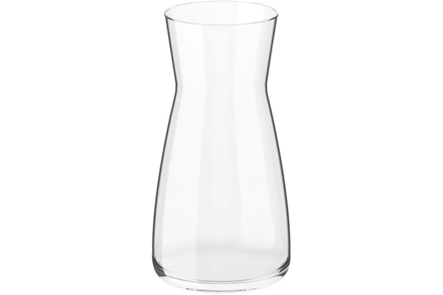 DARENYI Glass Vase 20cm Clear Flower Vase for Living Room, Home, Office or Wedding