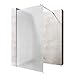 Produktbild Sogood Luxus Duschwand Duschabtrennung Bremen1VS 140x200 Walk-In Dusche mit Stabilisator aus Echtglas 8mm ESG-Sicherheitsglas Klarglas inkl. Nanobeschichtung