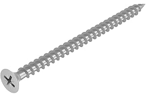 SECCARO Viti per truciolato 4 x 70 mm, in acciaio inox V2A VA A2, viti per legno con filettatura completa, Phillips a croce/PZ, 100 pezzi