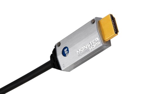 Monster 140439 SuperThin High Speed Powered HDMI Kabel 4m (Ultra-kompakt & super flexibel) grau