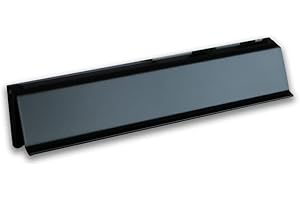 BTV | Bocacartas Construidos en Aluminio Pintado y Acero Inoxidable | Acabado color Negro | 28.2 x 5.8 x 2 cm