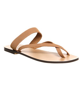 Office Oasis Toe Post Sandals Tan Nubuck - 3 UK