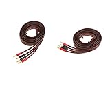 Bananenstecker-Audiokabel FLAMEER 9.8feet Audio Kabel Bananenstecker Für Home Lautsprecher Und HiFi Verstärker X2