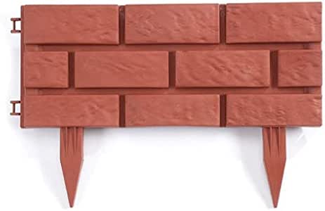 Kunstziegel, Garteneinfassung, Packung mit 4 Rasenbegrenzungen, ABS