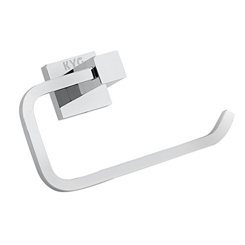 KYG Verchromt Toilettenpapierhalter Klopapier Roll Klopapierhalter Chromoberflach Ersatzrollen-Ständer - 4