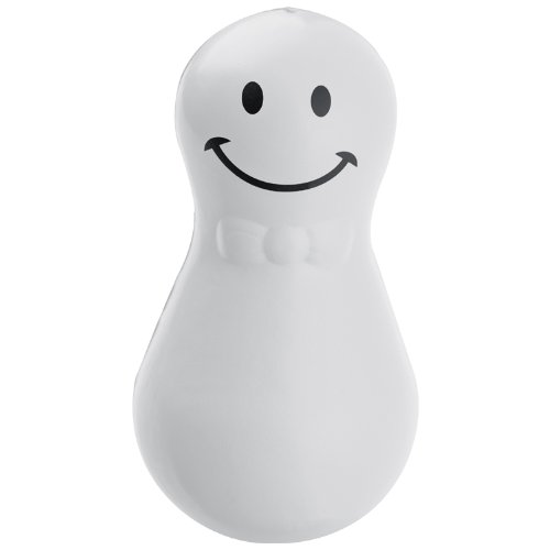 Magnetmännchen mit fünf Büroklammern, Farbe: weiss