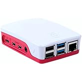Raspberry Pi 4B Muhafaza Kutusu - Kırmızı, Beyaz (Klon)