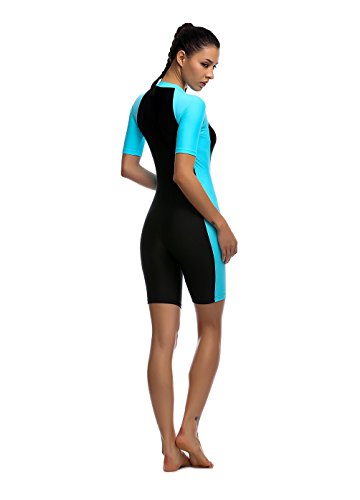 Damen UV Schutz Wetsuit Badeanzug Badebekleidung Wassersport Anzug short neu - 3