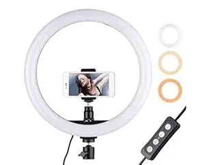 Selfie Ring Light 30cm/12 Outer Photography LED Selfie Ring Light lamp 2700-5500K Dimmable with Phone Holder for Makeup Video Live Studio Light