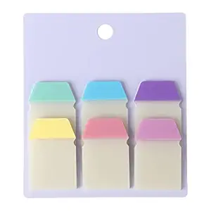 Worison 2 in 1 Transparent Sticky Notes Cum Page Marker, Page Flags Sticky Notes 4 x 2.5 cms 60 Sheets