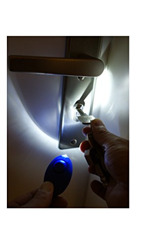 ocona© Mini Taschenalarm Panikalarm Notfallalarm zur Selbstverteidigung mit integrierter LED-Lampe, Alternative zum Pfefferspray, tragbar, blau - 6