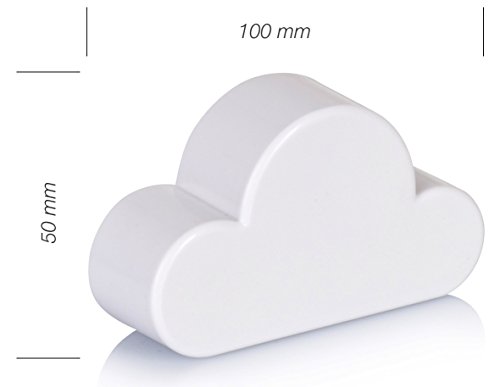VENKON – Magnetischer Schlüsselhalter „Wolke“ – weiß – für Hausschlüssel uvm. - 4