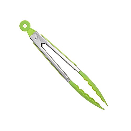 xhorizon TM FM8 2 Stk Edelstahl Lebensmittel Greifzangen + 2 Stk Flaschenbürste Silikonöl Flasche mit Bürste - 3