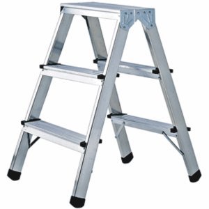Preisvergleich Produktbild Brennenstuhl Doppelstufenleiter Aluminium Handwerkerqualität 2x2 Stufen Höhe 70cm