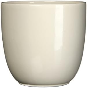 Mica Decorations 144706 planter ceramic for indoor use, Ceramic, cream, 31 x 31 x 28.5 cm