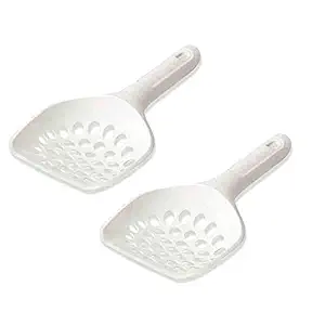 Savic Cat Litter Strong and Durable Plastic Macro Scoop with an Ergonomically Designed Scoop- 21x13x5 cm- Pack of 2