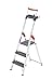Produktbild Hailo ProfiLine S225 XXR Alu-Stufenstehleiter (3 XXL-Stufen, Plattform-Verriegelung, belastbar bis 225 kg, Ablageschale, ausziehbarer Haltebügel) 8893-027