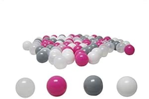 koenig-tom Balllebad24 – Set di 100 palline da 6 cm, in plastica di qualità professionale e asilo nido, senza plastificanti pericolosi