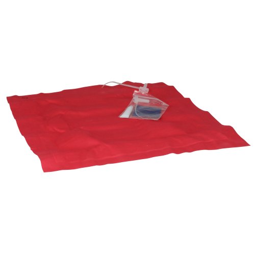 10T Ruby Box – Luft-Kissen Reisekissen aufblasbar Baumwolle gummiert blau-rot 30x30x7cm - 10