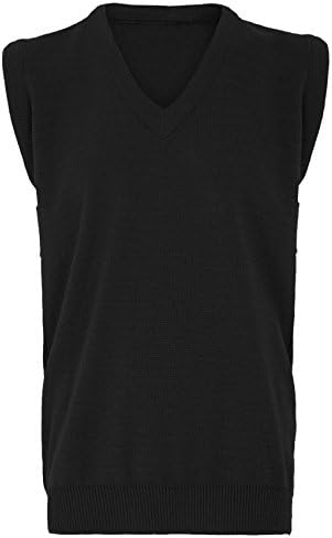 Mens Classic V Neck Slipover Tank Top Bodywarmer Sleeveless Vest Size S-5XL