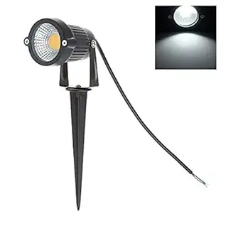 Signature 5watt Outdoor Led Garden Light Led Spike White Focus,IP65 Water Resistant & Adjustable Black Aluminium Body Garden Lights (White Color).