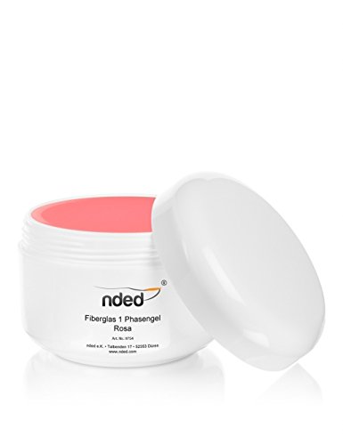 nded Fiberglass 1-phase gel, Rosé - Clear NDED 250 ml, medium viscosity, rosa, UV suitable, acid-free
