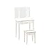 Produktbild Lilou Schminktisch 75 cm + Hocker - Weiß