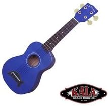 Musical Instrument Kala Makala MK-SD/MBL Dolphin Bridge Soprano Ukulele, Metallic Blue Music Tool