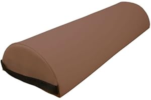ZEN MASSAGE WARE Zen — Grand Demi-Rouleau pour Tables de Massage et de thérapie 60 × 23 x 11 cm - Coussin Table de Massage pour Les articulations - Rouleau pour Les Genoux — Coussin Table de Massage (Chocolat)