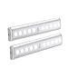 Produktbild BESTHOO Motion Sensor Light 10 LED Nachtlichtkabinett Light USB wiederaufladbare Batterie mit abnehmbarem Magnetstreifen für die Schrank-Treppe Weißlicht (Color : -, Size : -)