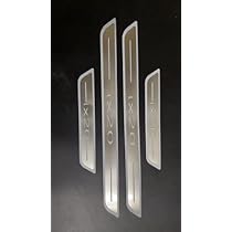 Battitacco Soglia Porta Per Subaru XV | 4 Pezzi Acciaio Inossidabile | Con Logo | Adesivo 3M