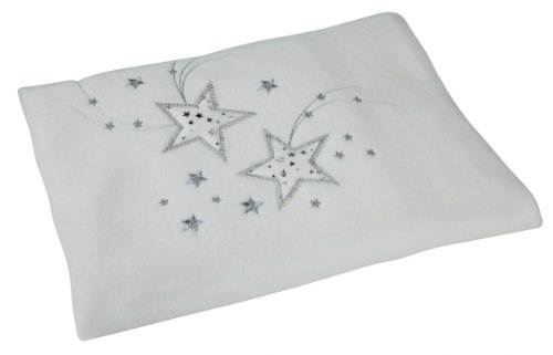 Clair de Lune Starburst Fleece Blanket (White)