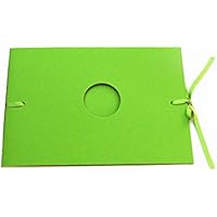 Fotoheft mit Fenster und Satinschleife 17 x 25 cm - In 8 Farben - Auf Wunsch mit Text- oder Namensprägung