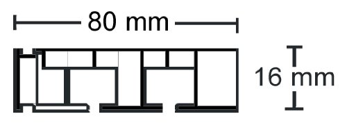 GARDUNA Gardinenschiene Vorhangschiene, 1-/ 2-/ 3-läufig, Kunststoff, weiss (2-läufig 240cm (2x 120cm inkl. Verbinder)) - 3