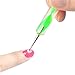 Topteck 5Pcs Nail Dotting Marbling Pen Set for Nail Art