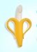 Edealing 1PCS Baby Silicone Banana Teething Toothbrush for Infants with Package (Yellow & White)