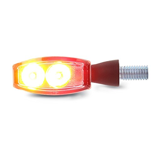 Motorrad LED Blinker/ Rücklicht Yamaha MT-125 Highsider BLAZE Paar verchromt - 