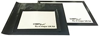 (x2) PREMIUM Silicone Non-Stick Baking Mat (29.5cm x 42cm) and (21.5cm x 29.2cm), PLUS (x1) PTFE Grill Matt (33cm x 40cm), Grill and Baking Tray Liners - Re-usable in Oven and on Grills, Flexible, Non Stick, Easy To Clean Baking and Grill Sheet Liners. - Healthy Cooking Mat, Food-safe Certified - Professional Grade Bakeware by El Mejor UK Ltd, a British owned brand