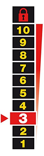 STANLEY Solid Brass Vorhangschloss 30 mm mit hohem Bügel, 3 Schlüssel, S742-042, Schloss, Bügelschloss - 5