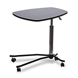 ALTURA AJUSTABLE: este carrito de mesa móvil para computadora portátil se puede ajustar de 61 a 81 cm, a una altura adecuada, puede pararse o sentarse cuando trabaja, para reducir la incomodidad causada por la postura a largo plazo.