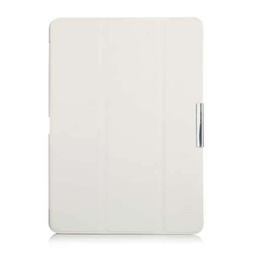 iHarbort® Samsung Galaxy Note 10.1 2014 Edition Hülle Case – Ultra Slim Leder Tasche Hülle Etui Schutzhülle Für Samsung Galaxy Note 10.1 Zoll 2014 Editon P600 P601 Case Holder mit automatischer Weckfunktion (Galaxy Note 10.1 2014 Edition, Weiß) - 7