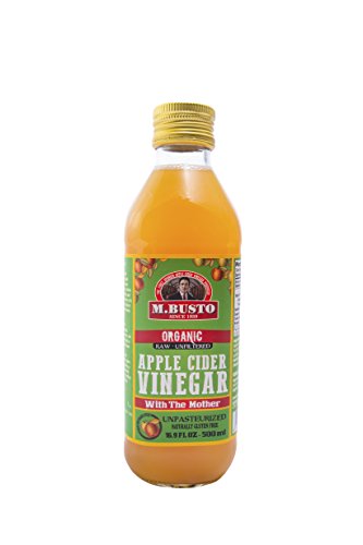 M Busto Vinagre de Sidra Ecológico Con la Madre Sin Pasteurizar Sin Filtrar Sin Gluten (2 x 500 ml)