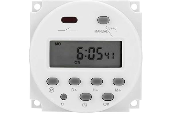 CN101A DC 12V Mini Timer Switch Flytande Kristall Display Digital LCD Power Weekly Timer Relay Switch Control Med vattentät lock