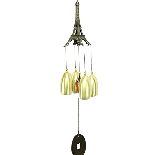 Divya MantraFeng Shui Fengling Eiffel Tower Metal Windchime for Good Luck