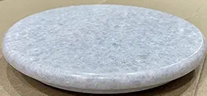 SHRI MADHURI Marble Chakla/Roti Maker/Rolling Board, 9 Inch, White.